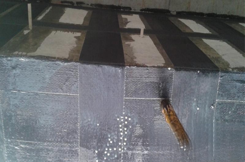 景泰楼板使用碳纤维加固